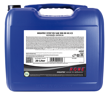ROWE HIGHTEC SYNT RS SAE 0W-30 HC-C2 20L