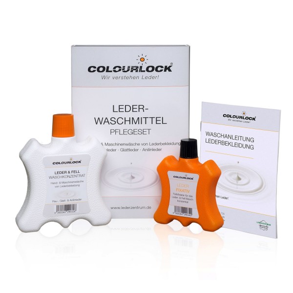 Colourlock Lederwaschmittel Pflegeset 250 ml &amp; Fixativ 100 ml
